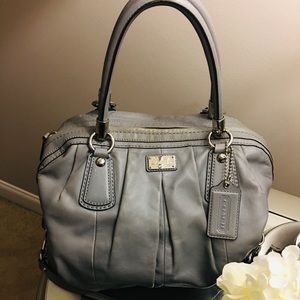 Coach Leather Handbag-Light Blue